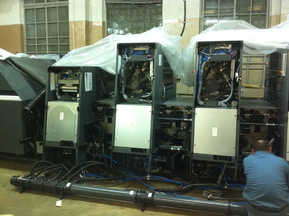 Инсталляция печатной машины